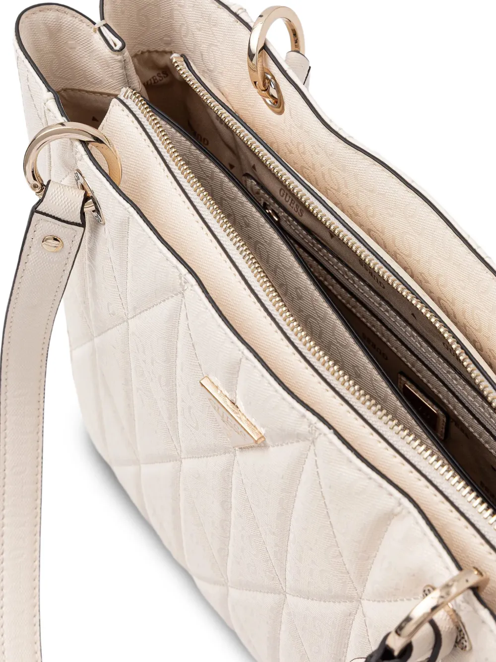 GUESS USA Gewatteerde shopper Beige