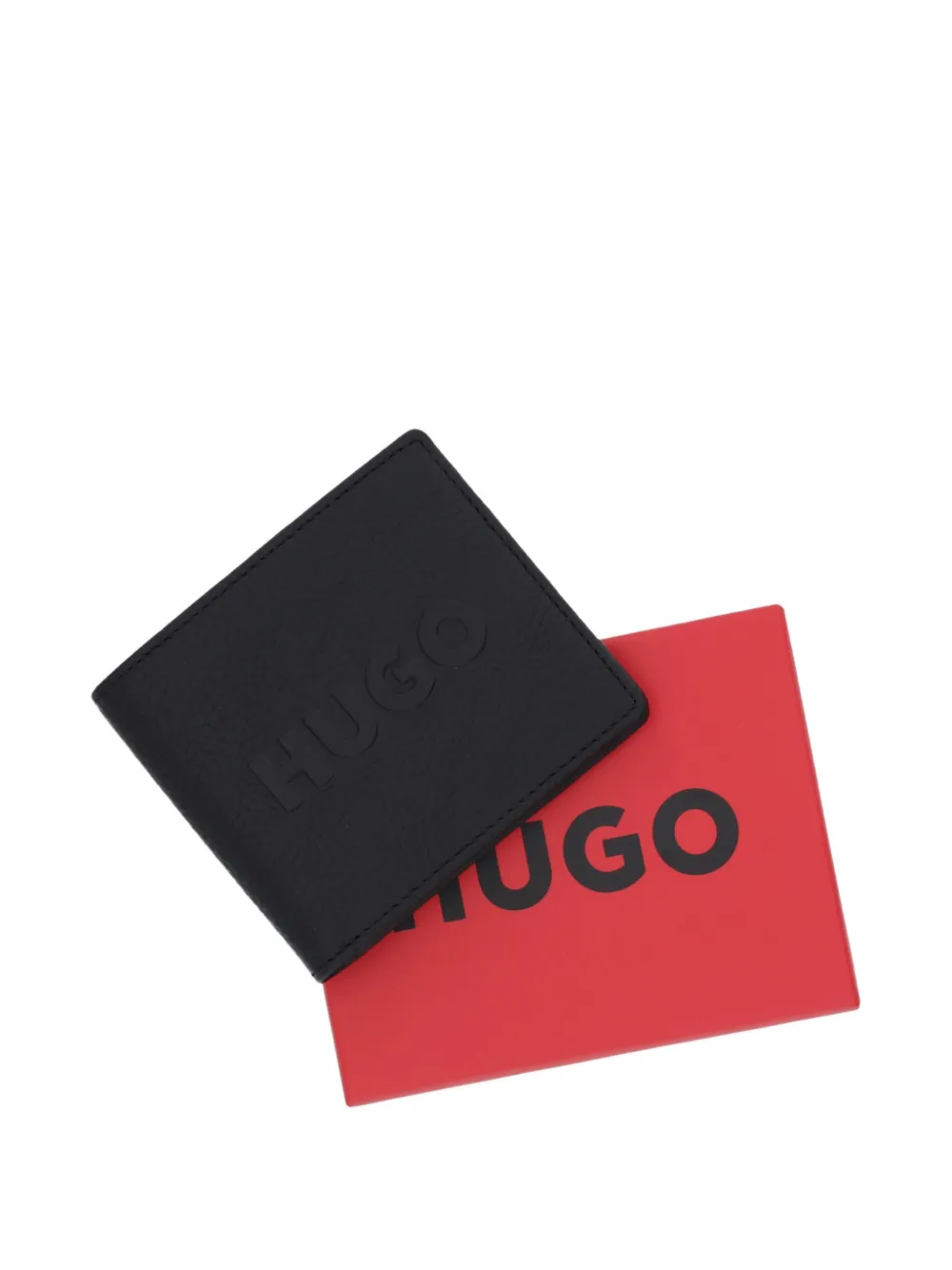 Hugo Boss Logo-embossed Wallet In Black