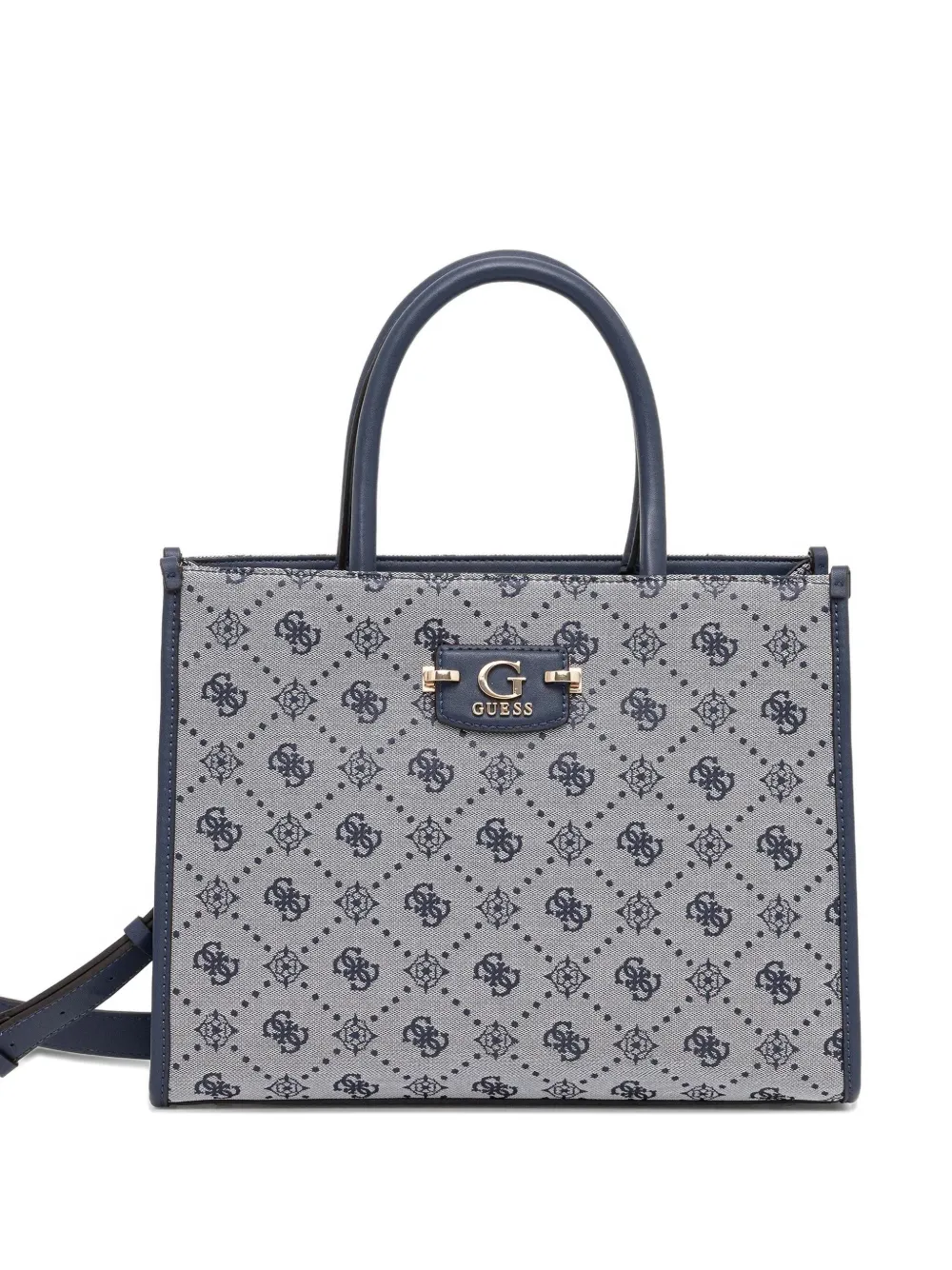 GUESS USA monogram-pattern tote bag | Blue | Image 1