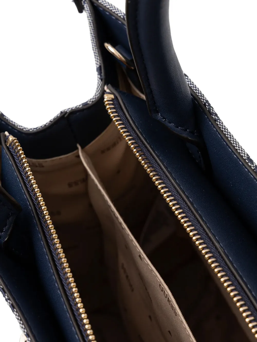 Guess Usa Monogram-pattern Tote Bag In Blue