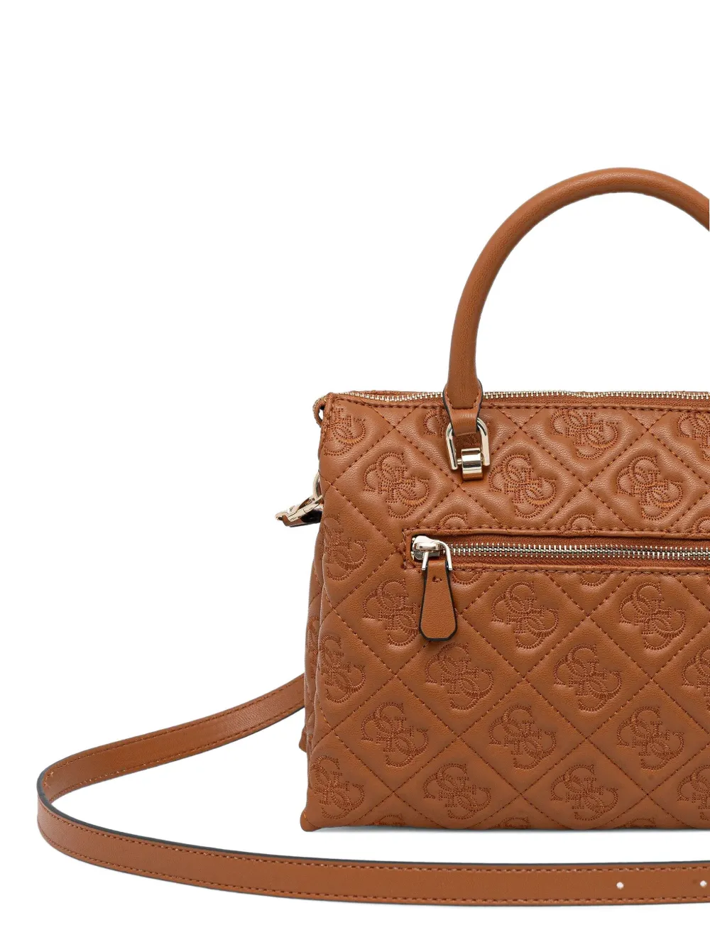 Guess Usa Adelasia Quilted Tote Bag In Brown