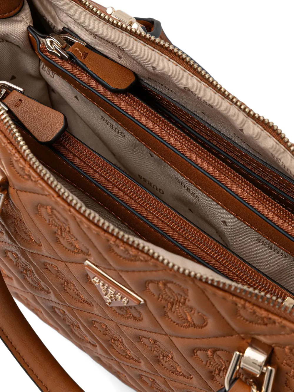 GUESS USA Adelasia gewatteerde shopper Bruin