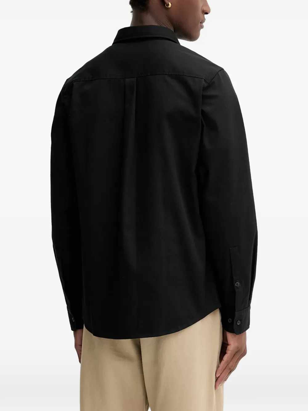 HUGO Overhemd met opgestikte zak Zwart