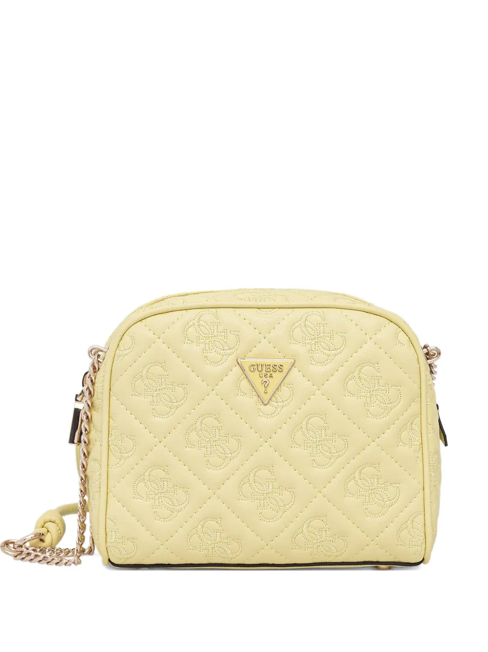 Guess Usa Mini Adelasia 4g Cross Body Bag In Yellow