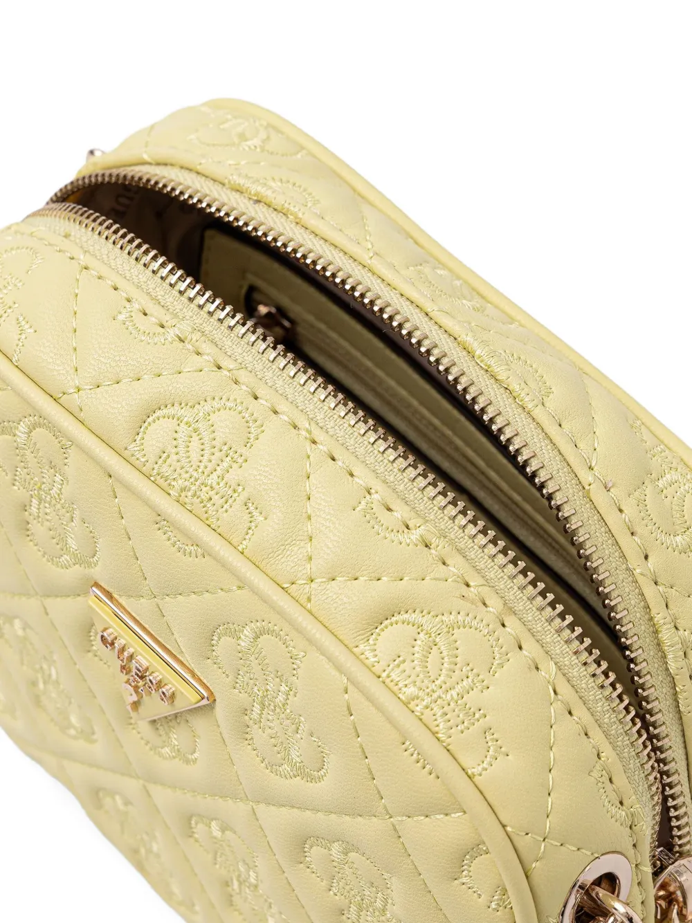 Guess Usa Mini Adelasia 4g Cross Body Bag In Yellow