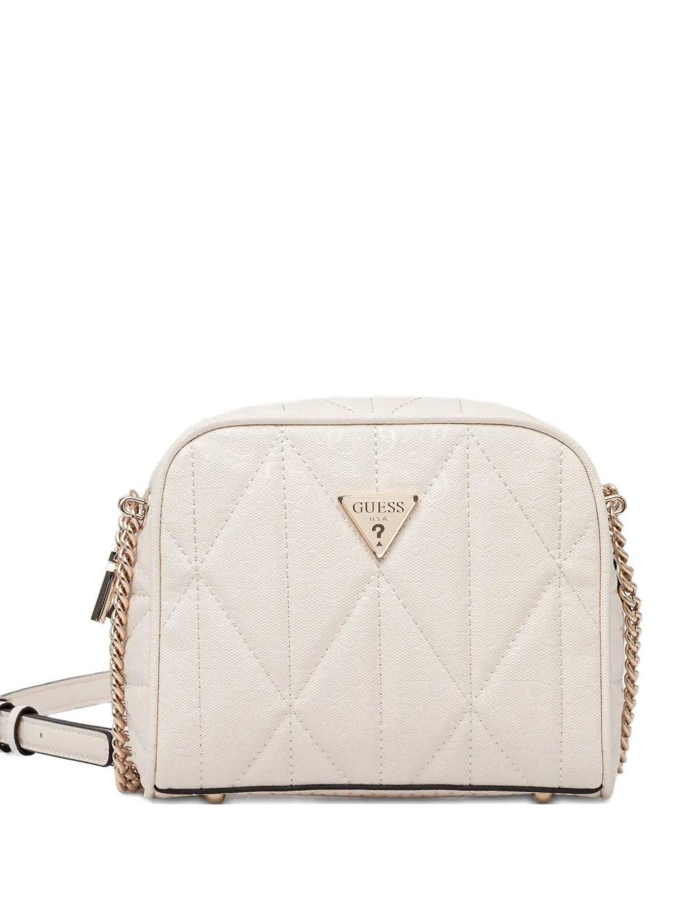 Guess Usa Mini Aldina 4g Cross Body Bag In White