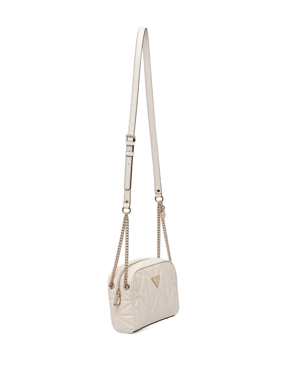 Guess Usa Mini Aldina 4g Cross Body Bag In White