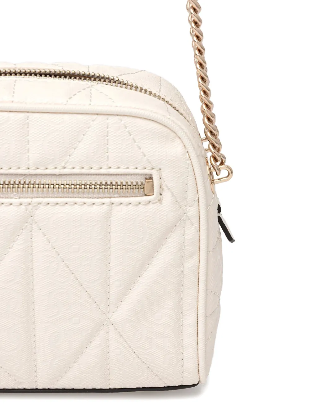 Guess Usa Mini Aldina 4g Cross Body Bag In White