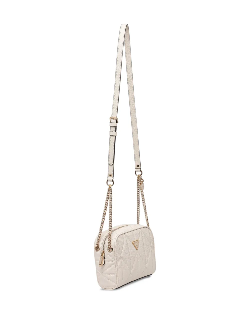 GUESS USA Aldina 4G mini-crossbodytas Wit