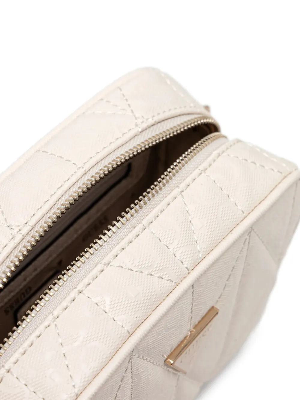 GUESS USA Aldina 4G mini-crossbodytas Wit