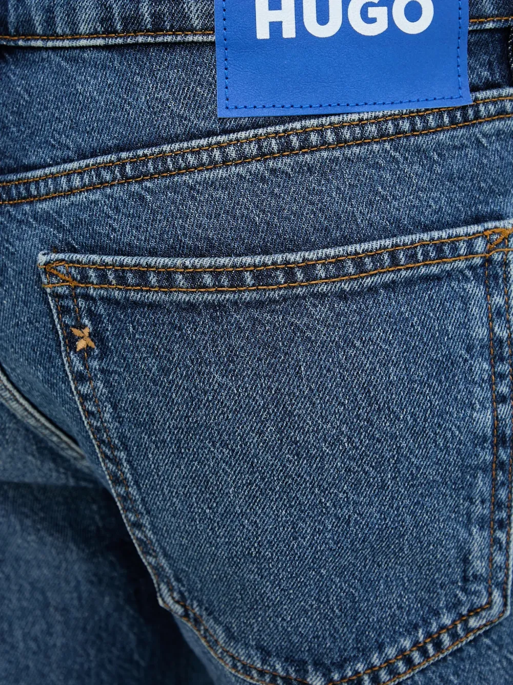 Hugo Boss Patch-pocket Jeans In Blue