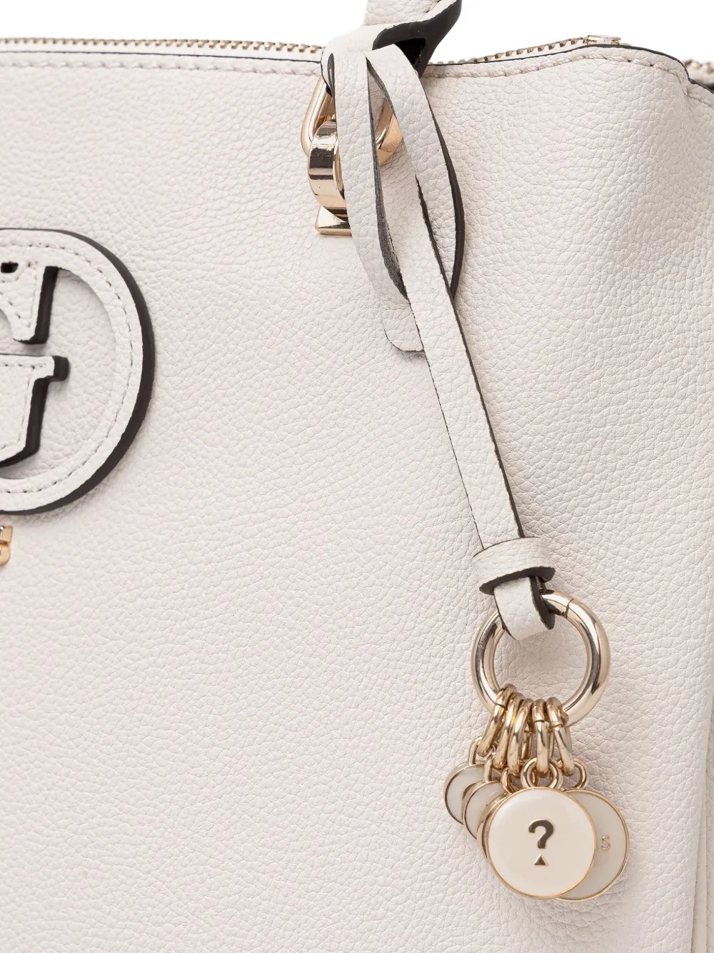 GUESS USA Crossbodytas met logopatch en bedel Wit