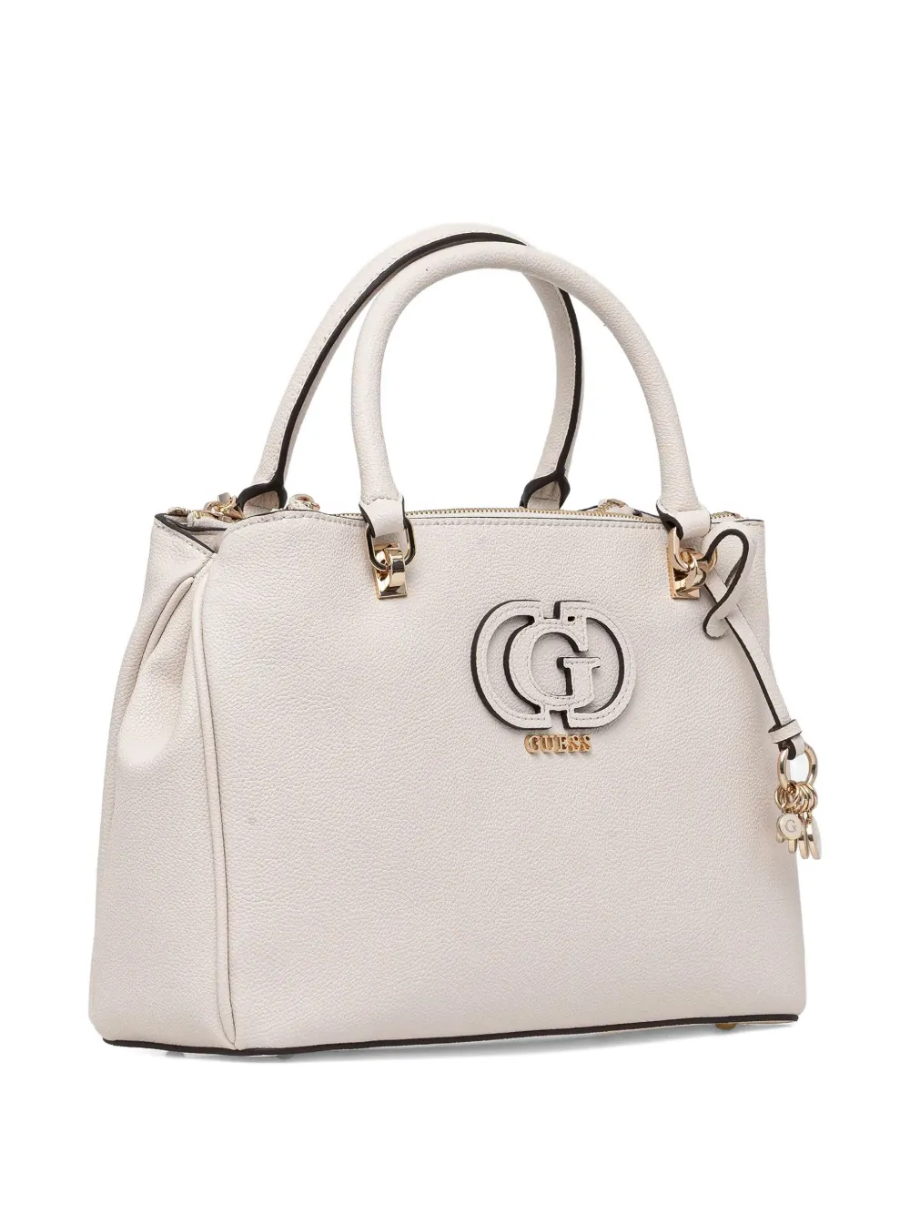 GUESS USA Crossbodytas met logopatch en bedel Wit