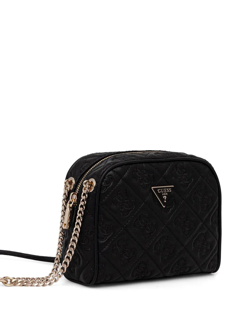 GUESS USA Adelasia mini-crossbodytas met logoplakkaat Zwart