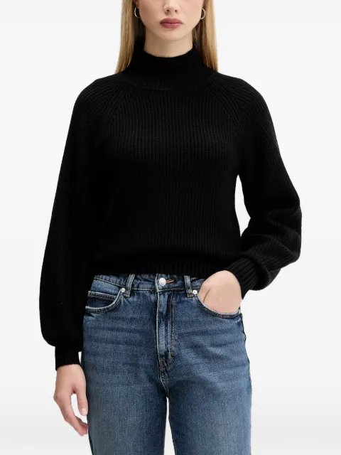 HUGO balloon-sleeve roll-neck sweater