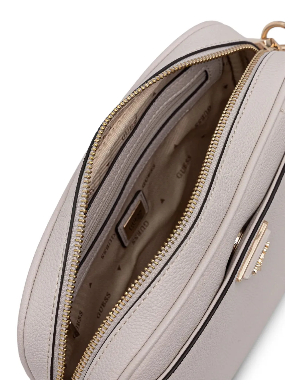 GUESS USA Crossbodytas met triangle-logo Beige