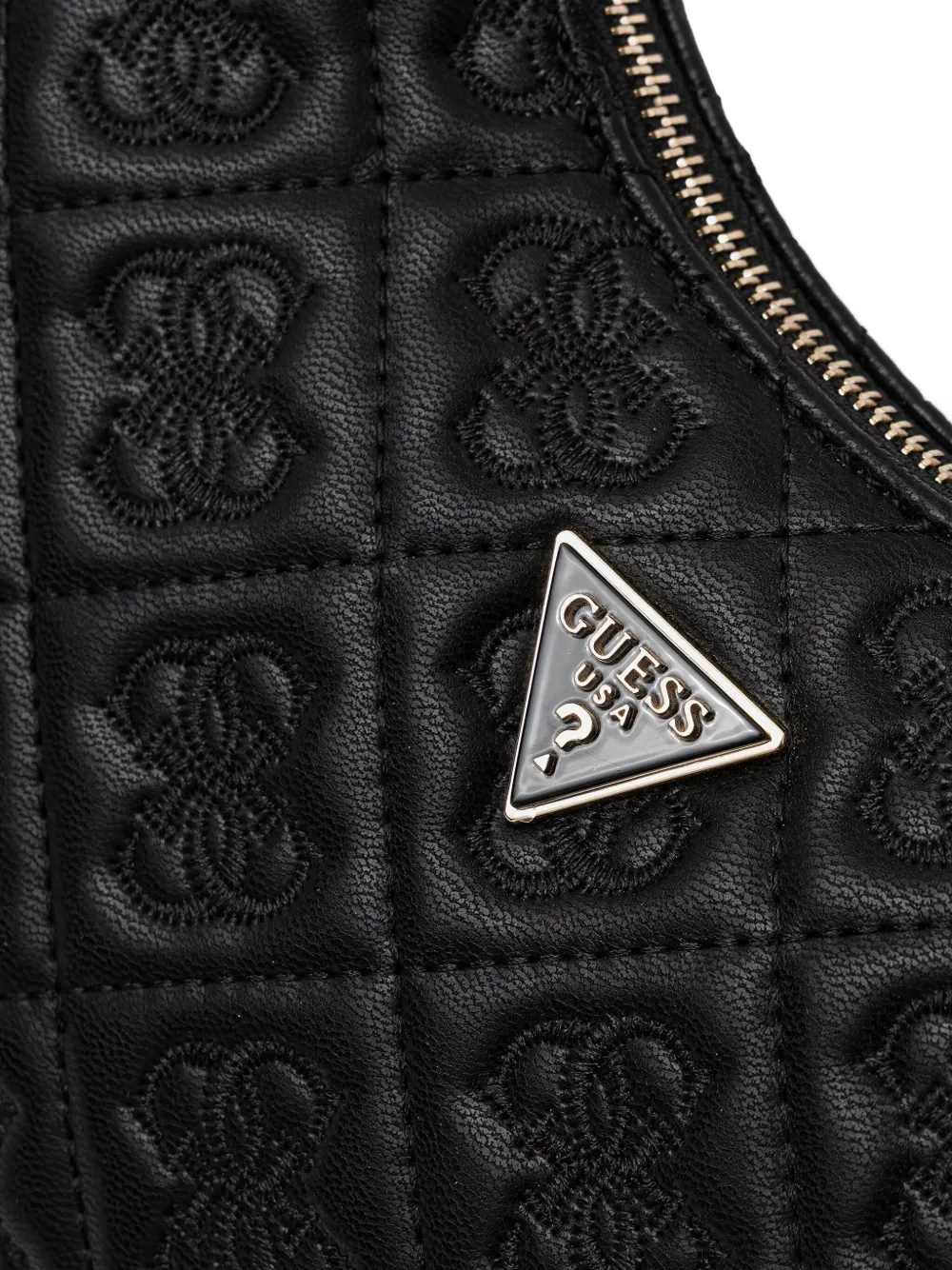 Guess Usa Knot-detail Shoulder Bag In Black