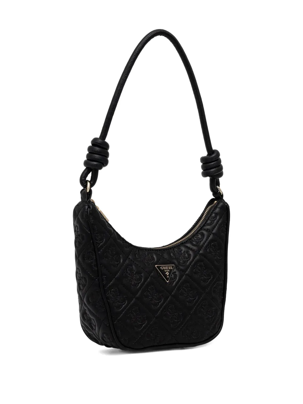 Guess Usa Knot-detail Shoulder Bag In Black