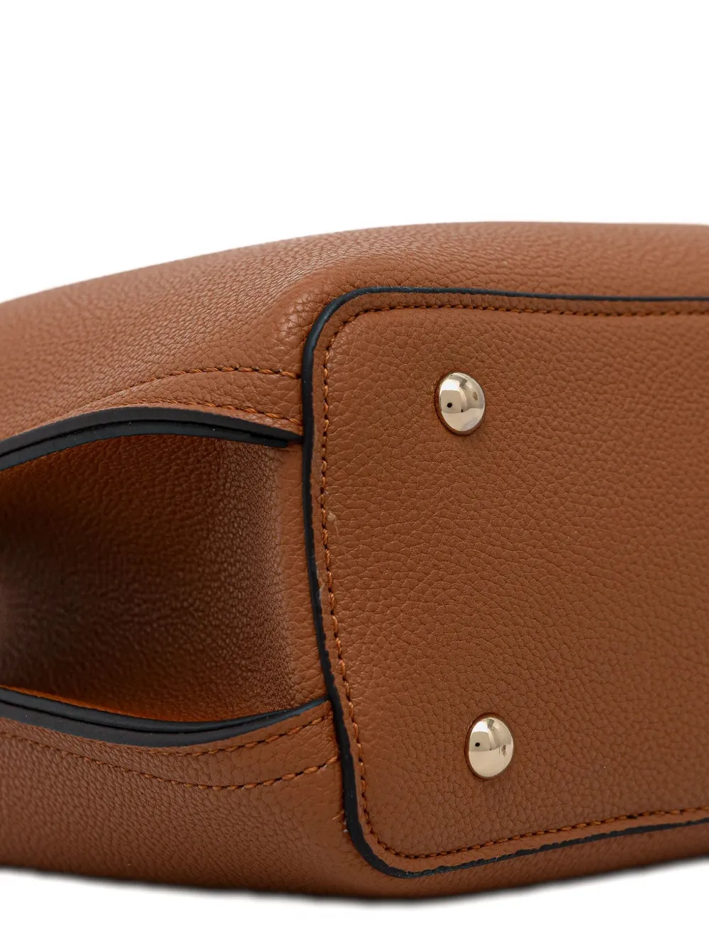 Guess Usa Logo-plaque Shoulder Bag In Brown