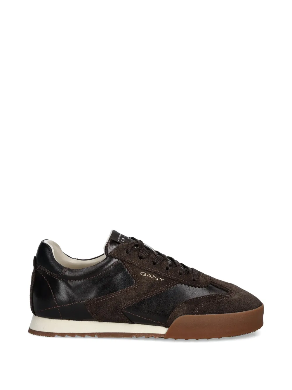 Gant Baylle sneakers met suède vlakken Bruin