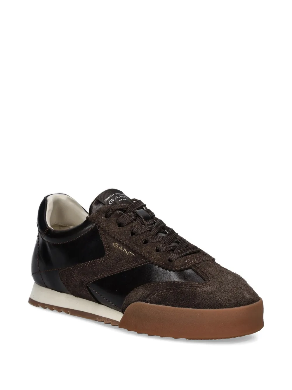 Gant Baylle sneakers met suède vlakken Bruin