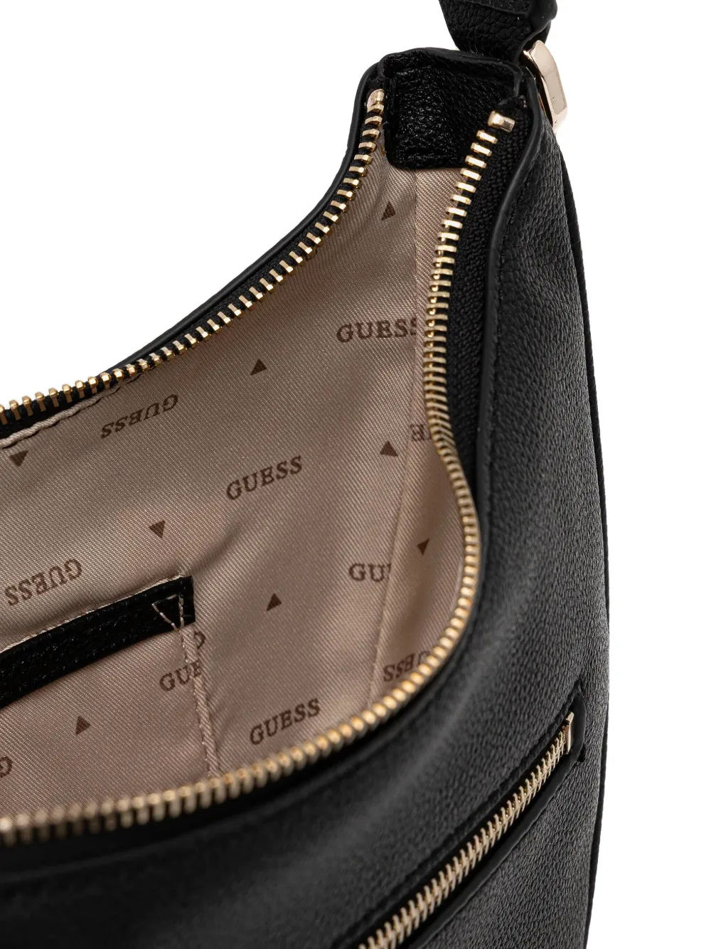 Guess Usa Logo-embossed Crossbody Bag In Black