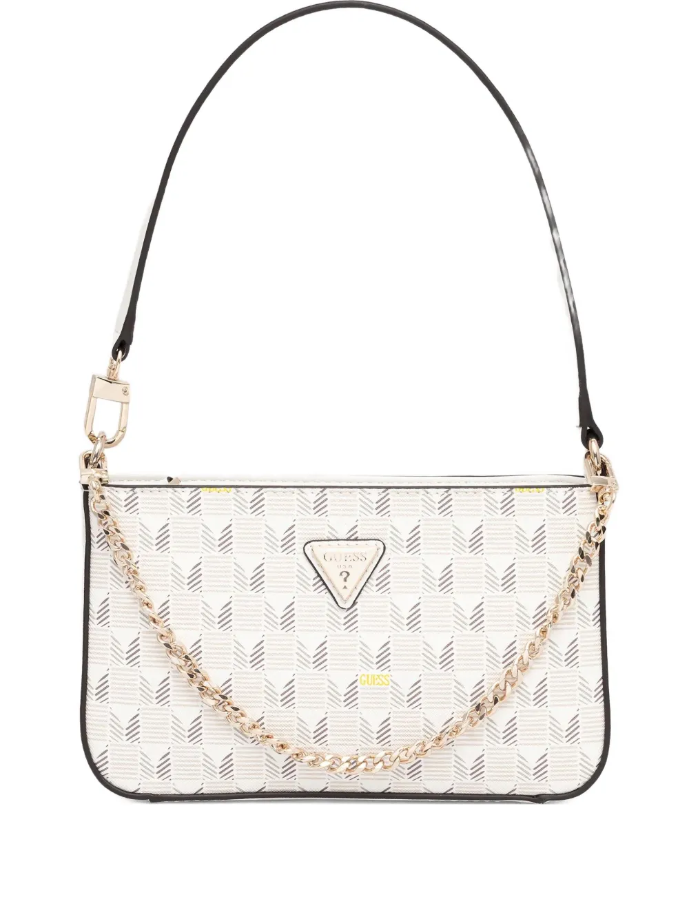 GUESS USA チェーンディテール ショルダーバッグ - ホワイト