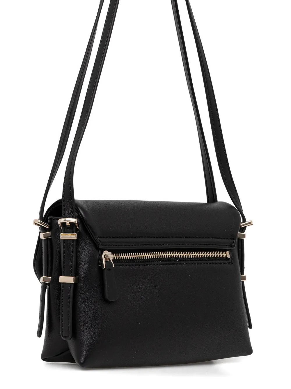 Guess Usa Logo Cross-body Bag In Black