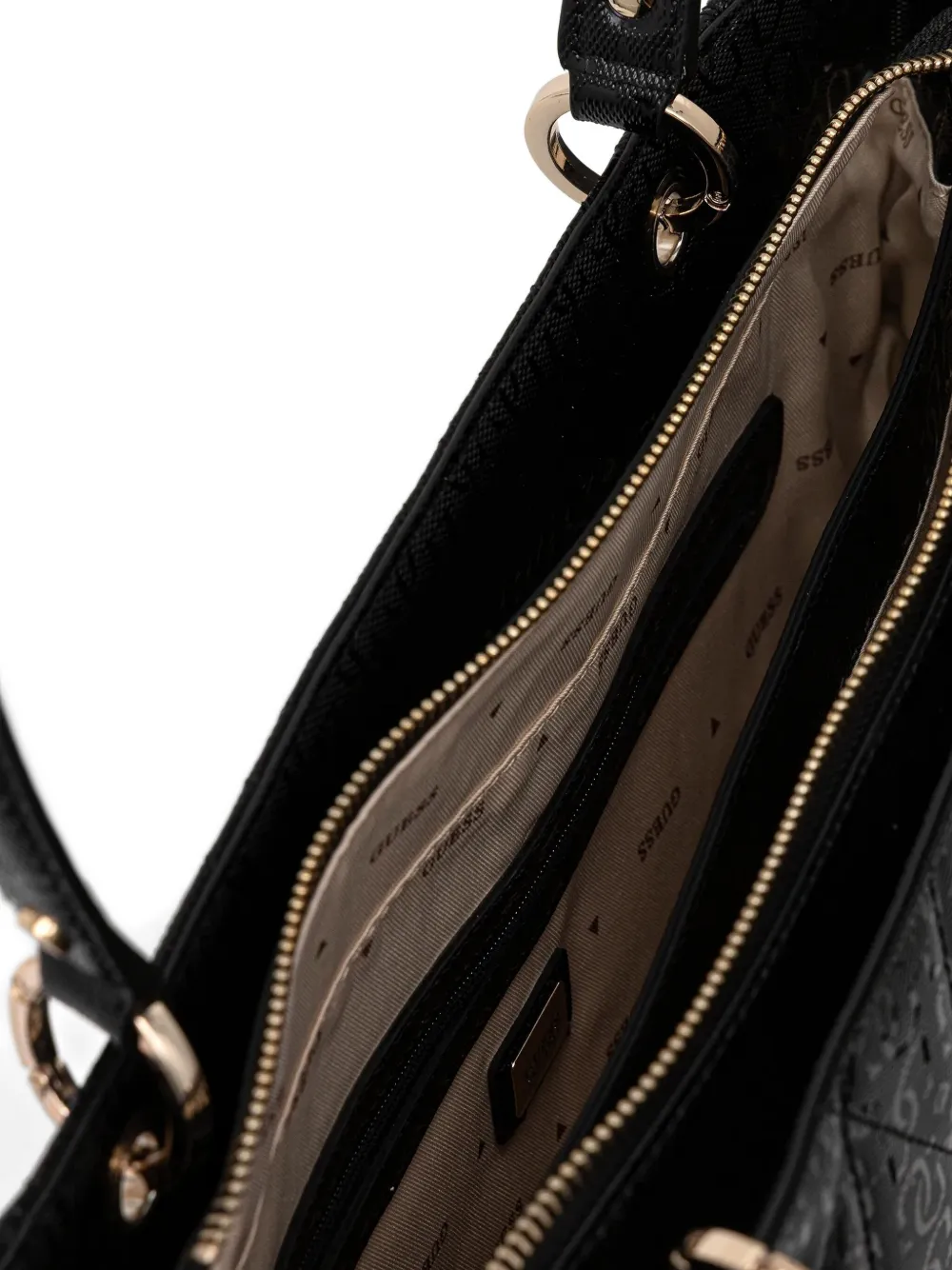 Guess Usa Quilted-pattern Shoulder Bag In Black