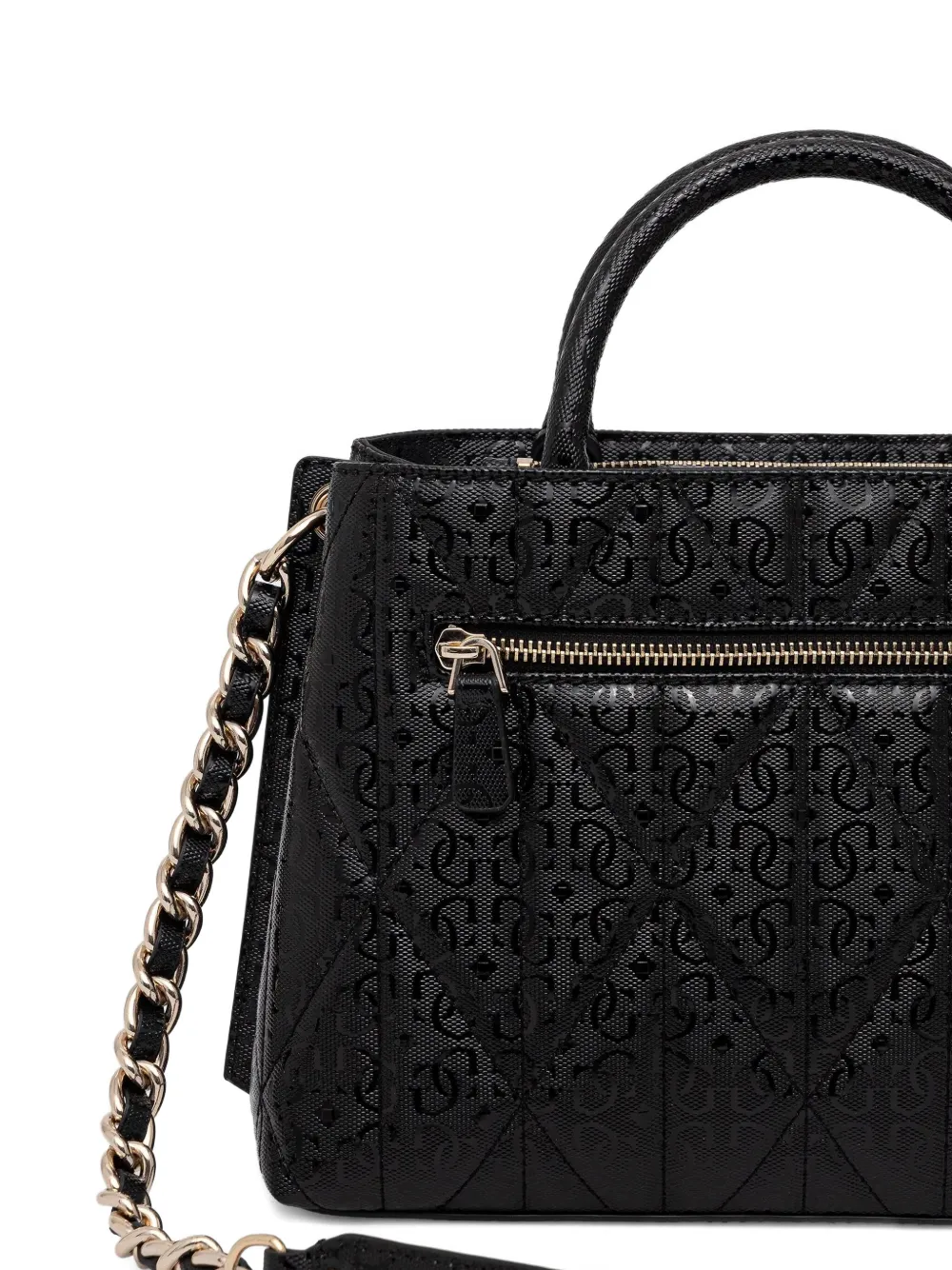 GUESS USA Aldina crossbodytas met ketting Zwart