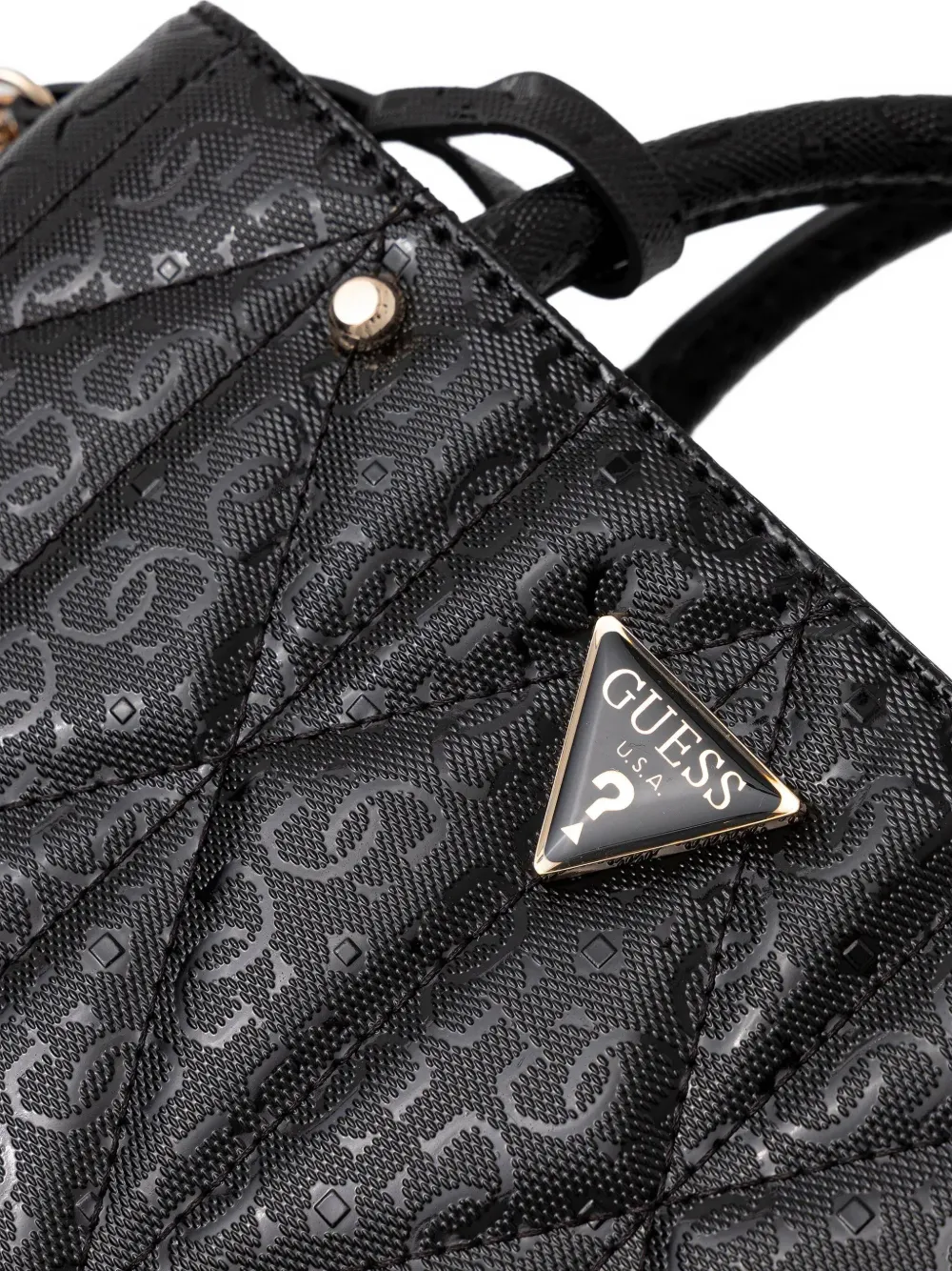 GUESS USA Aldina crossbodytas met ketting Zwart