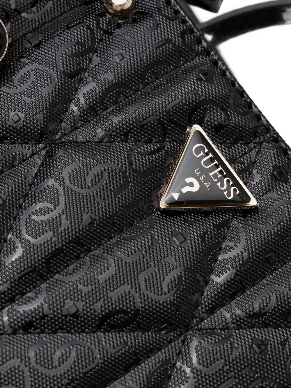 GUESS USA Aldina crossbodytas met ketting Zwart