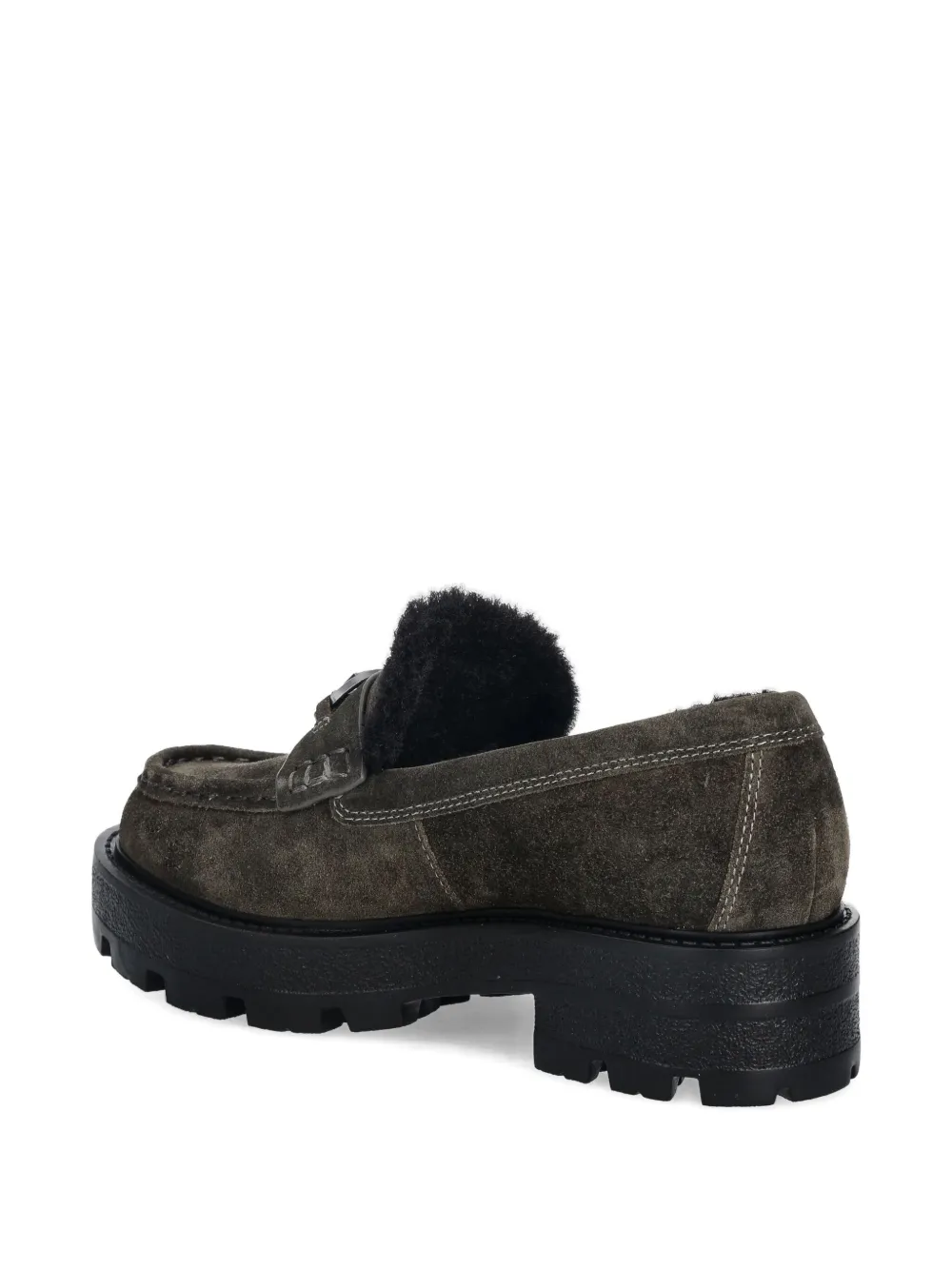 GUESS USA 45 mm loafers met logoplakkaat Grijs