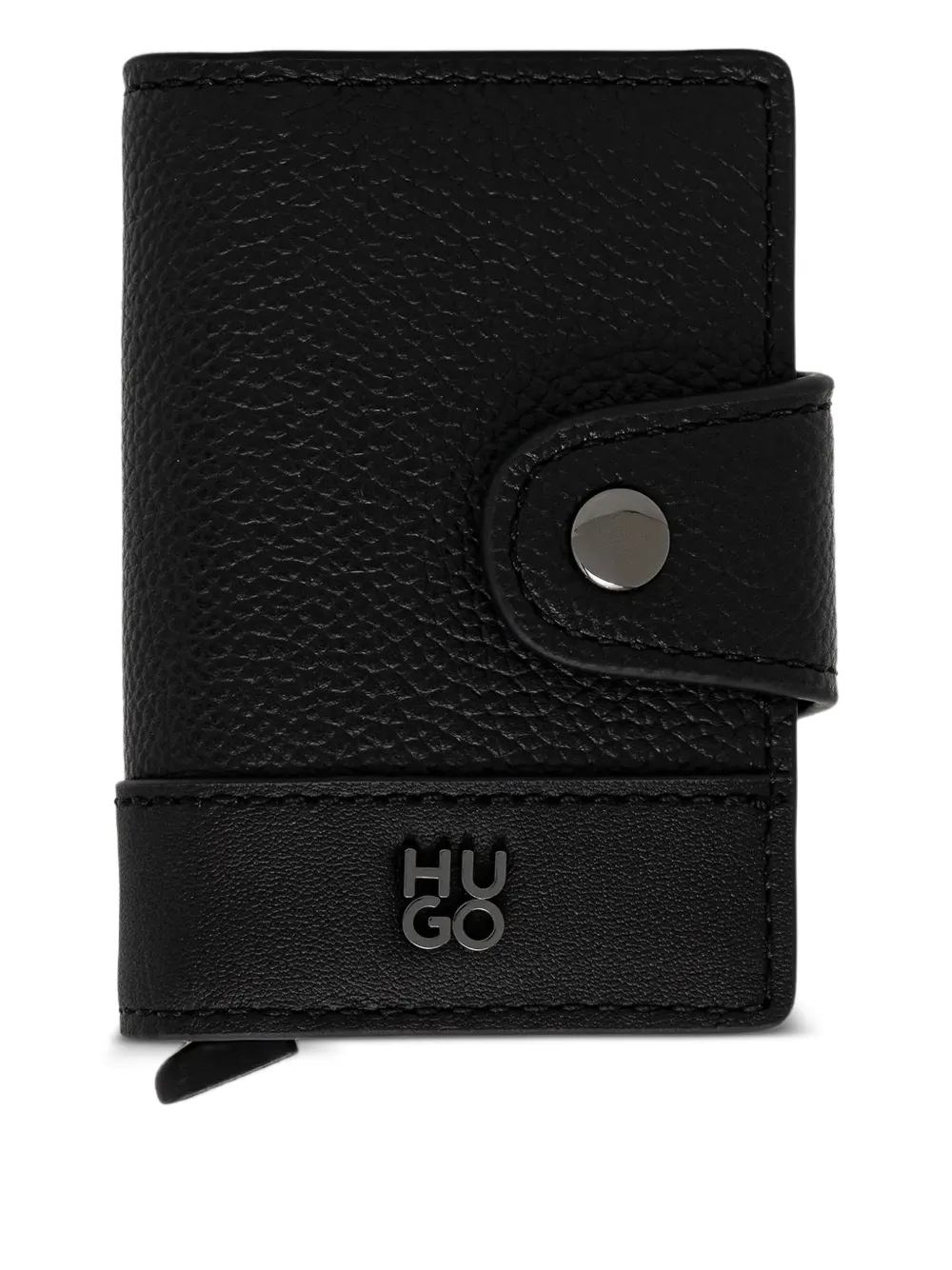 HUGO button card holder | Black | Image 1