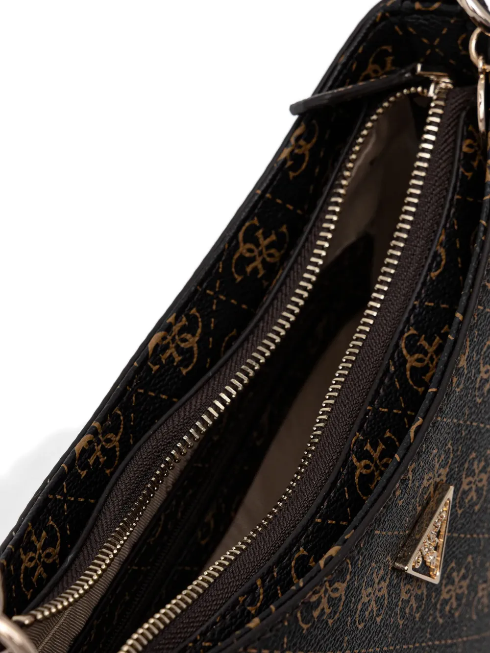Guess Usa Noelle 4g Shoulder Bag In Brown