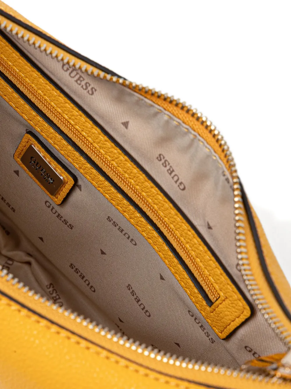 Guess Usa Logo Shoulder Bag In Yellow