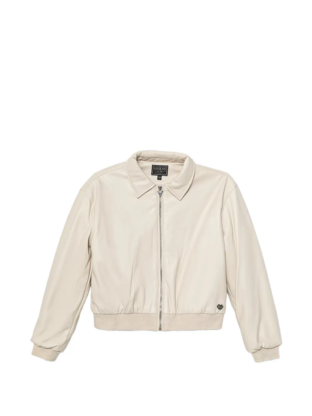 guess kids zipped collar jacket - Nude