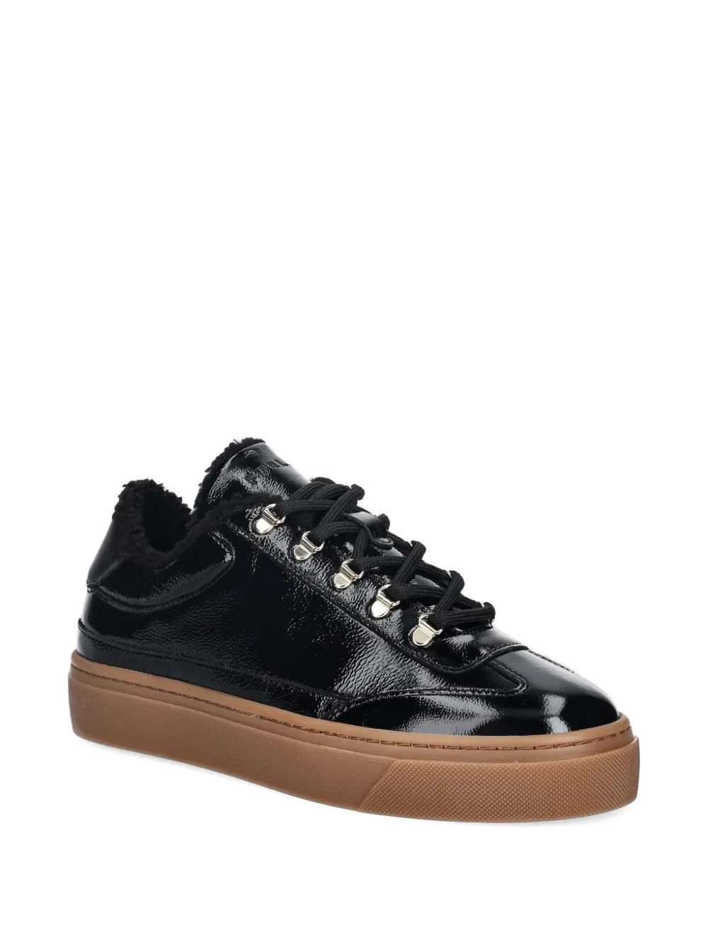 Furla lace-up platform sneakers Zwart