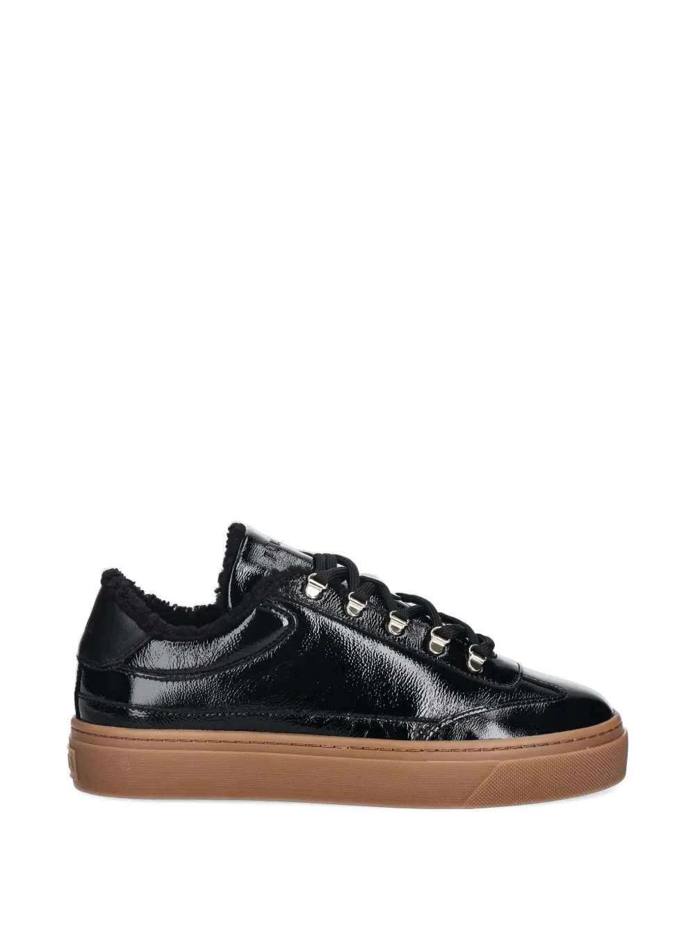 Furla lace-up platform sneakers Zwart