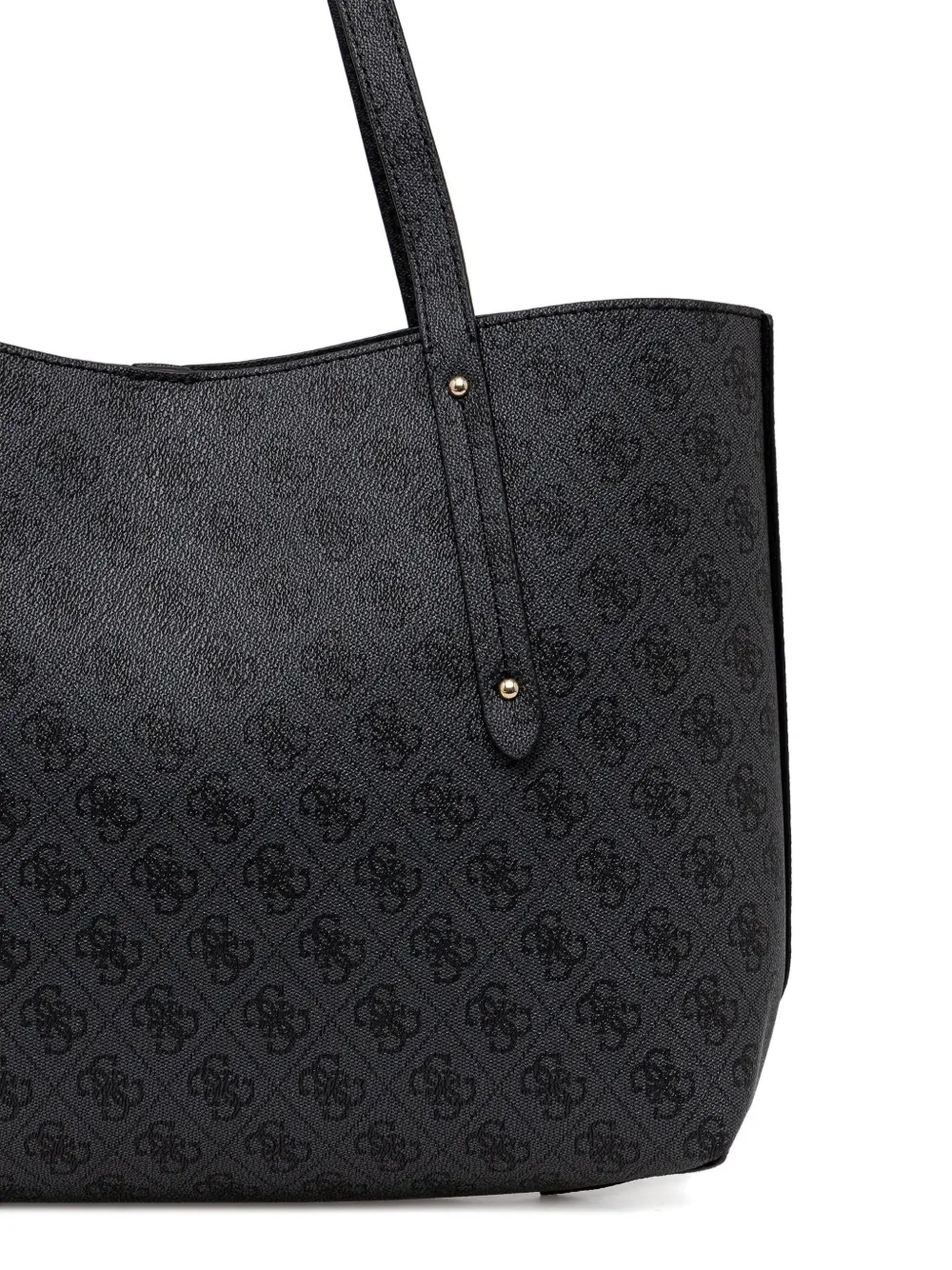 Guess Usa Brenton 4g Logo-print Tote Bag In Black