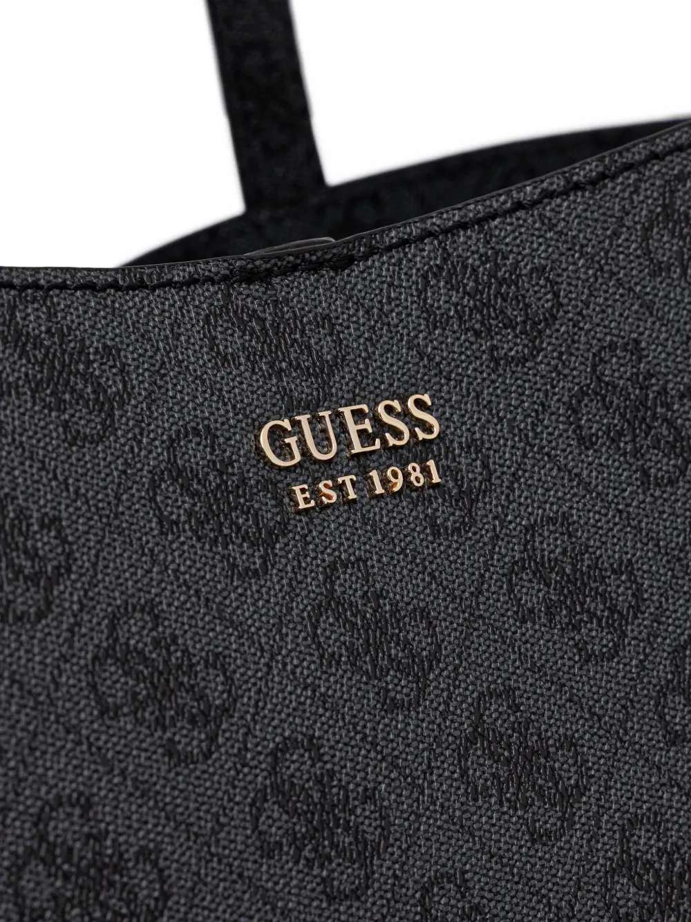 Guess Usa Brenton 4g Logo-print Tote Bag In Black