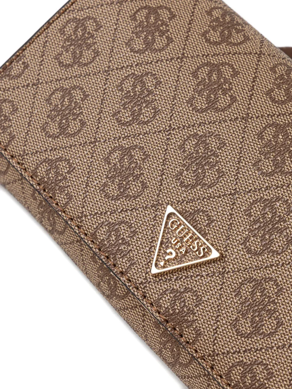 Guess Usa モノグラム ショルダーバッグ In Brown