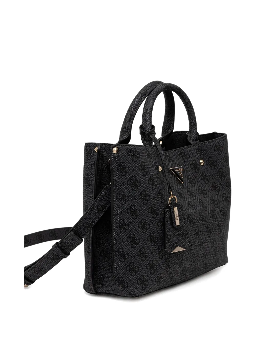 GUESS USA monogram top-handles tote bag - Zwart