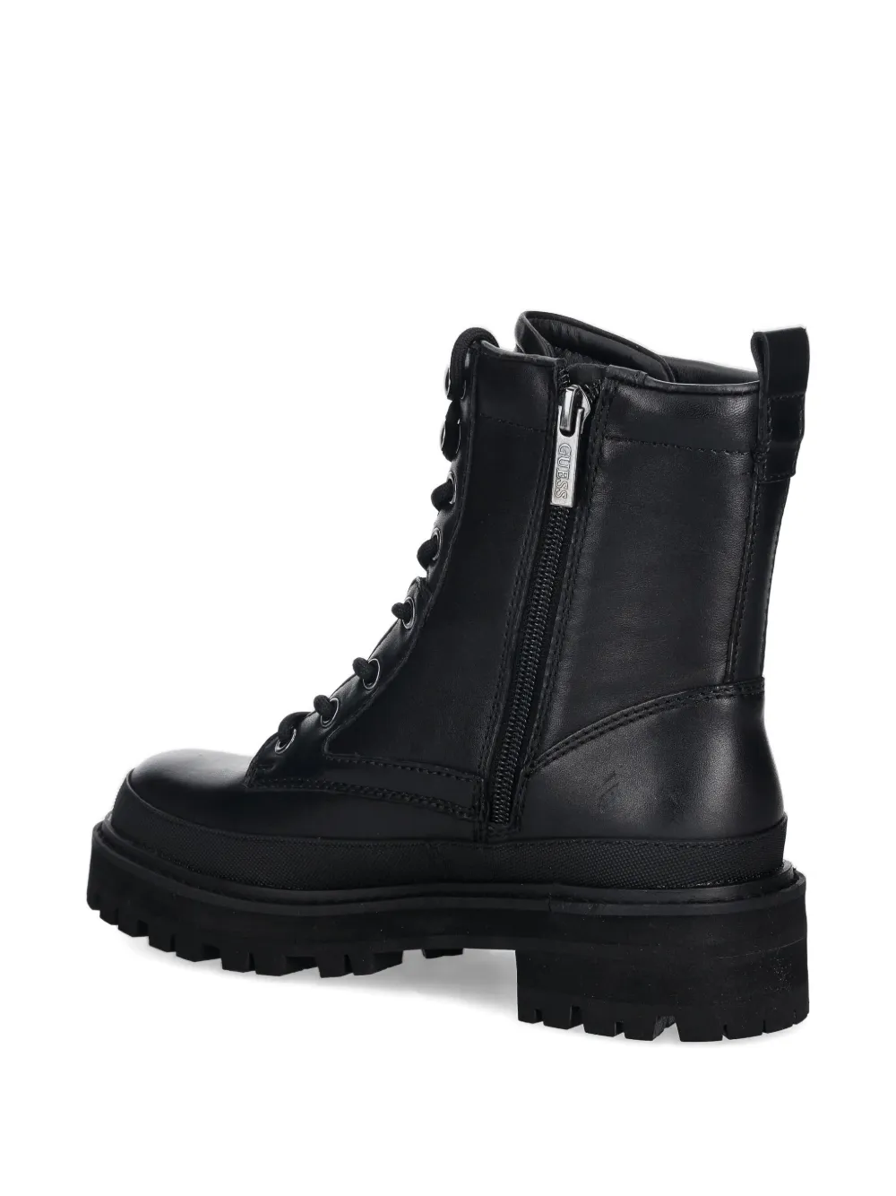 GUESS USA 40mm Bada lace-up combat boots Zwart