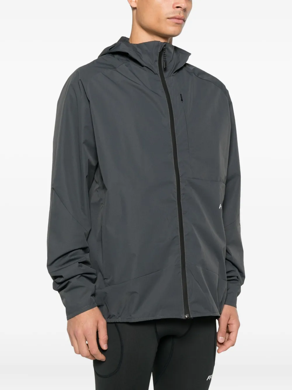 Family First Performance jack met capuchon en rits Grijs