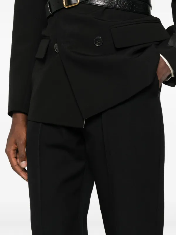 Balmain プリーツ パンツ | ブラック | FARFETCH JP