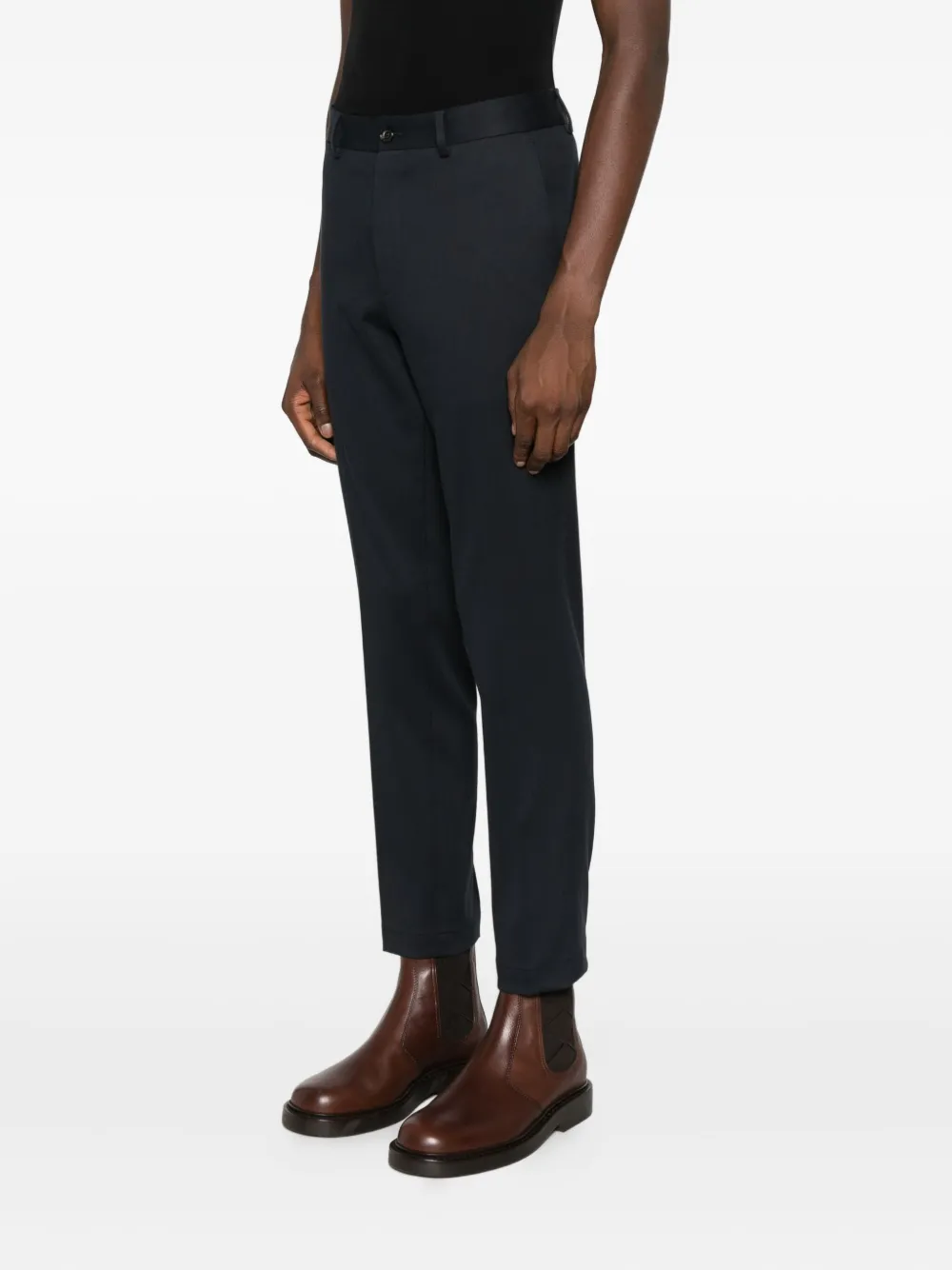 BOSS Plooibroek Blauw