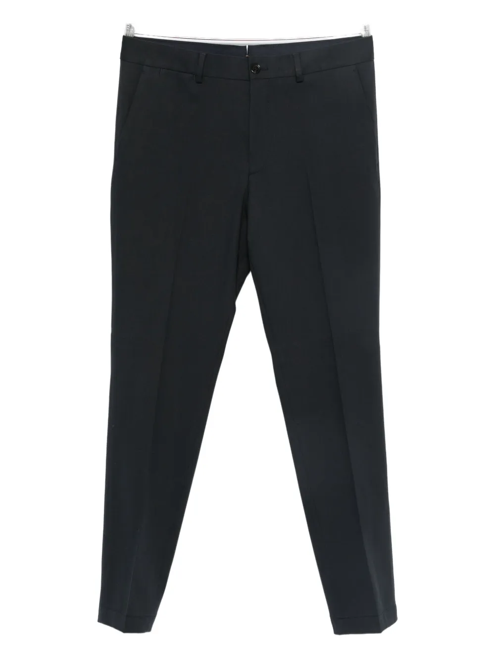 Hugo Boss Pressed-crease Trousers In Black