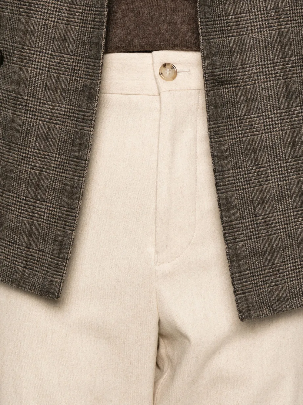 BOSS Broek met cargo zak Beige