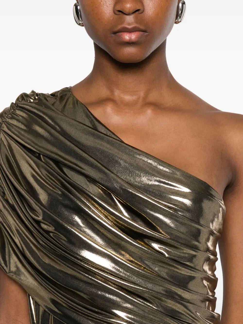 Giambattista Valli Asymmetrische jurk Goud